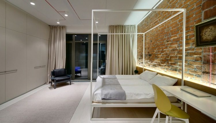 chambre parentale mix modern et indus